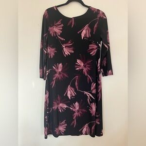 Tommy Hilfiger Black and Pink Floral Dress